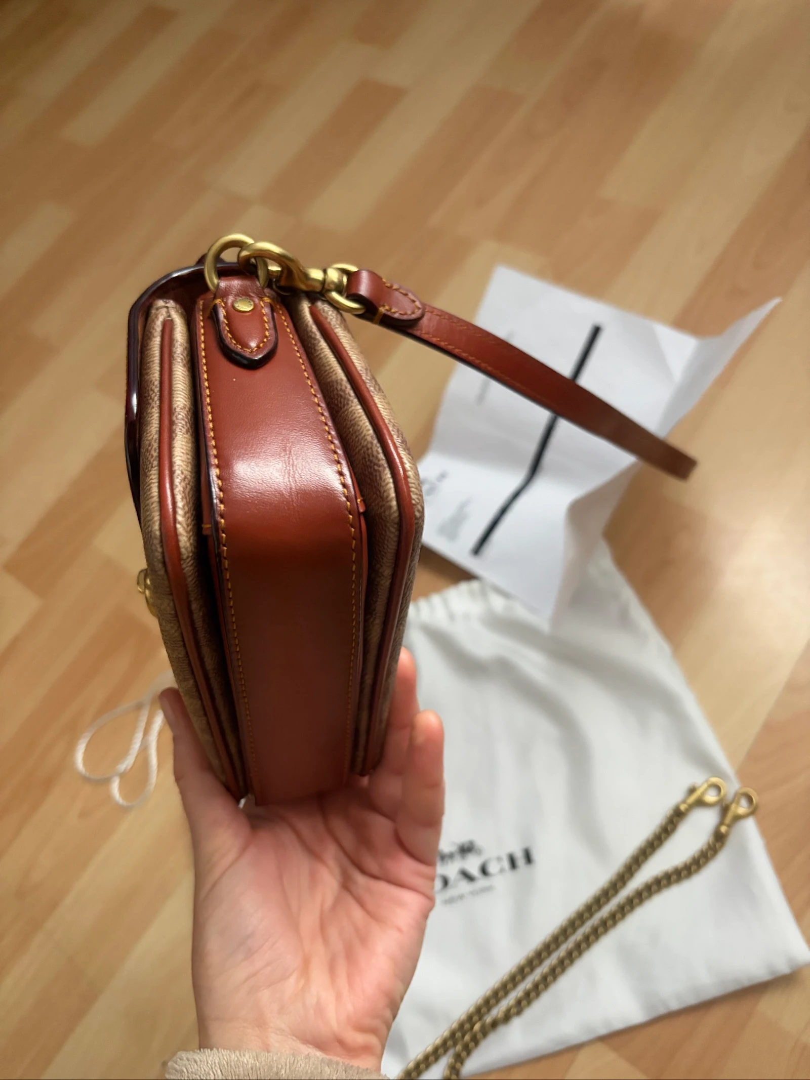 Bolsa de ombro coach Cassie 17 Signature – photo 19